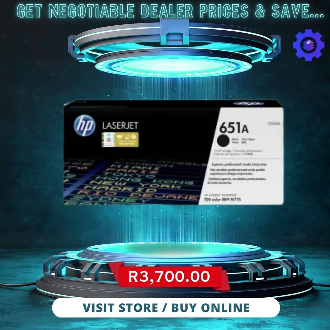 HP 651A, CE340A Black Toner Cartridge