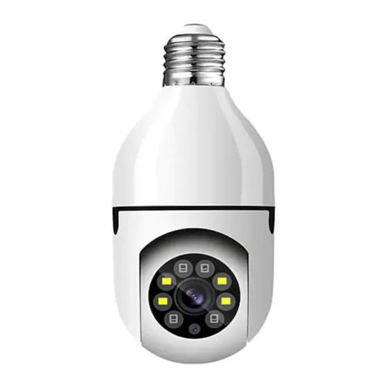 Indoor & Outdoor Security Camera with Remote Pan & Tilt, Night Vision and Cloud Connectivity (Compatible with Mobile)